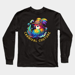 Mardi Gras Parrot Long Sleeve T-Shirt